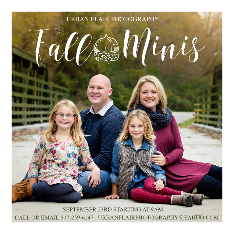 Fall Mini, Urban Flair Photography, Rochester MN, Family Photography, Fall Mini