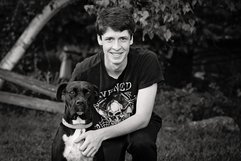 Man's best friend, Urban Flair Photography, senior pictures, Rochester MN